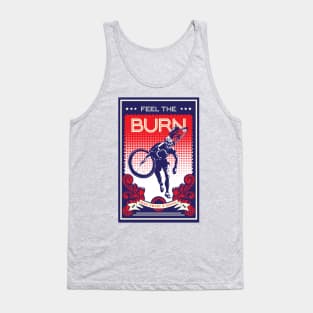 Feel the Burn retro cycling poster Tank Top